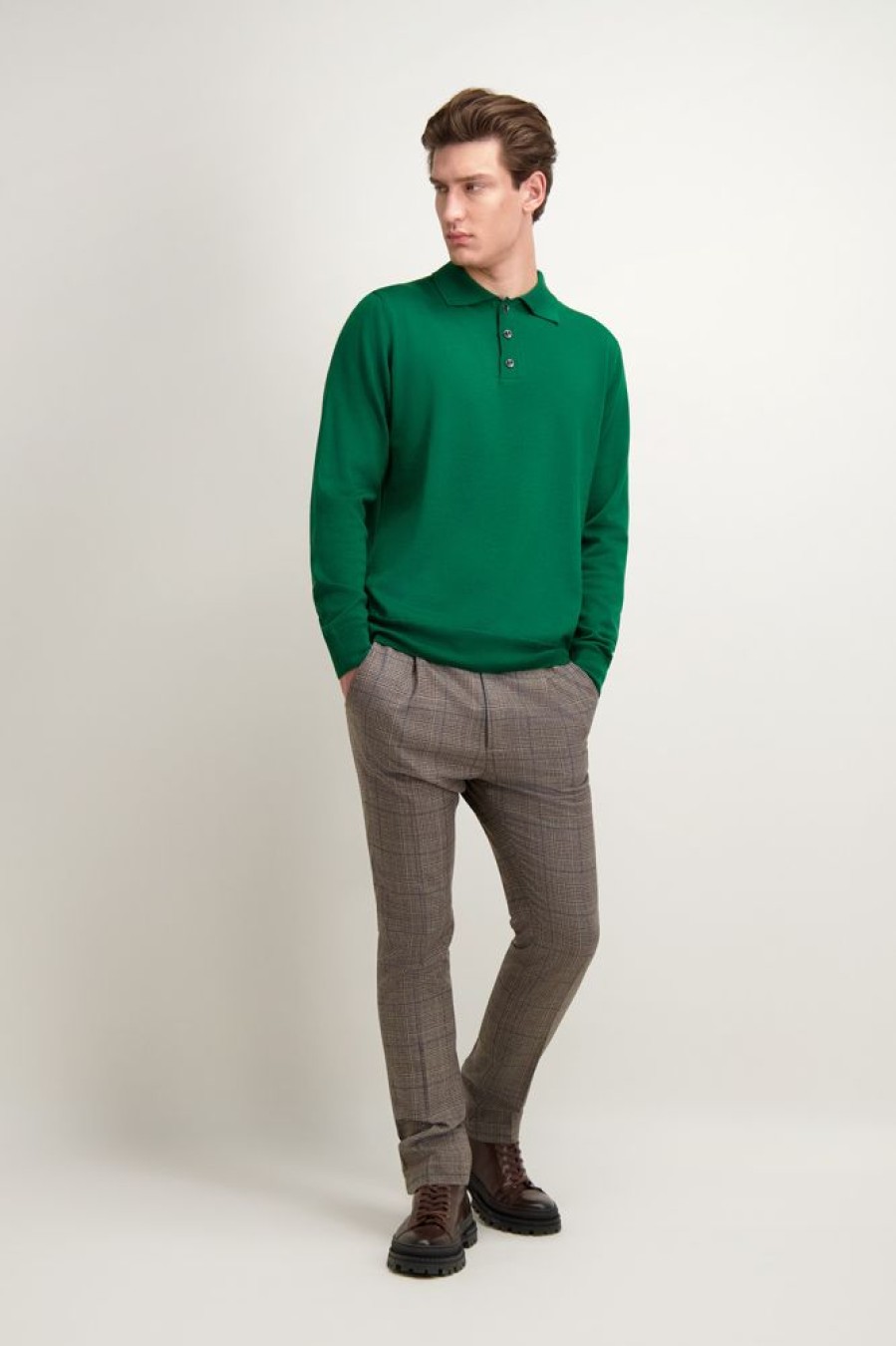 Mezczyzna lavard | Polo Merino Wool 74249