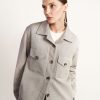 Kobieta lavard | Bezowy Overshirt 86725